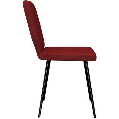 Blagovaonske stolice od tkanine 6 kom crvena boja vina slika 31