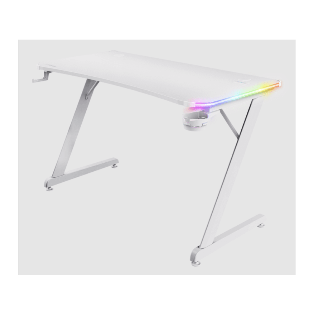 Trust GXT 709W LUMINUS RGB gaming sto, bijeli slika 1