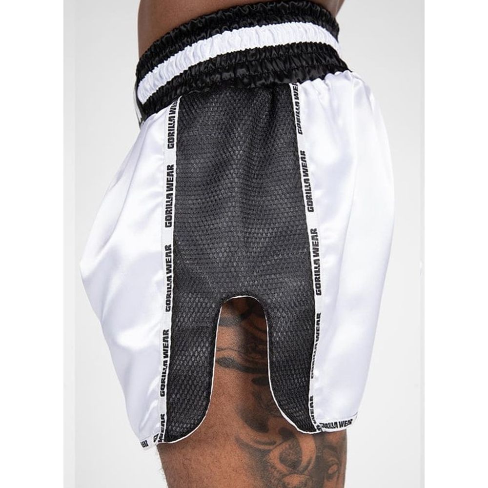 Gorilla Wear PIRU Muay Thai Šorc, Bijeli slika 5