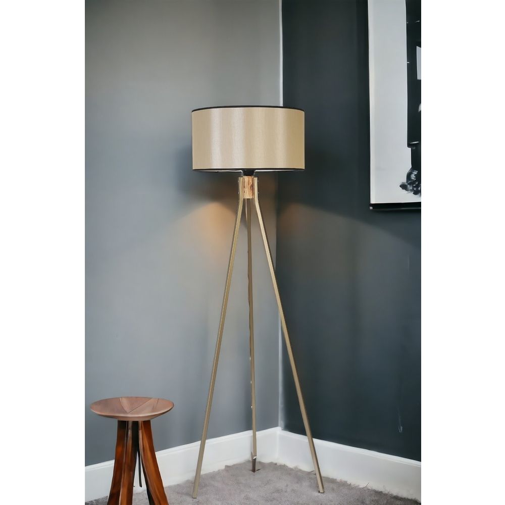 Podna lampa Fisco Tripod –  boje zlatna i crna slika 2