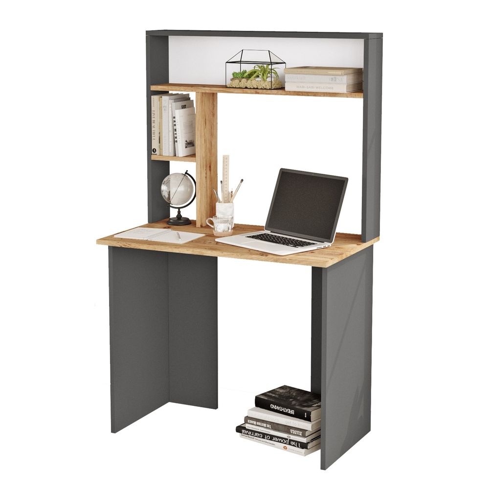 Br2-Aa Atlantic Pine Anthracite Radni Sto slika 4