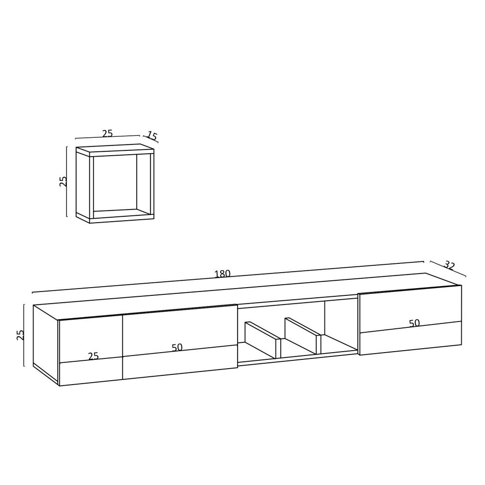 Avior Sapphire Oak TV Unit slika 6
