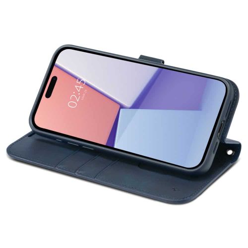 Spigen Wallet S Pro case za iPhone 15 Pro Max - navy blue slika 5