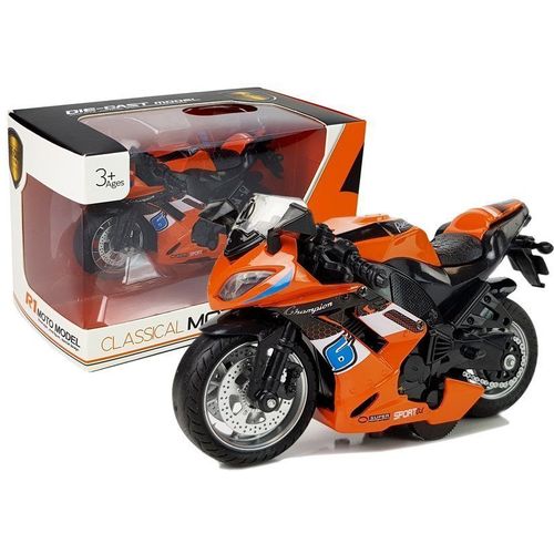 Dječji sportski motocikl 1:14 narančasti slika 1