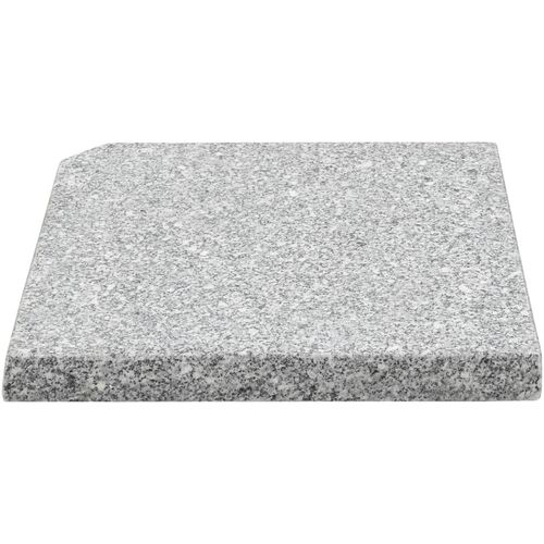 Postolje za suncobran granitno 25 kg četvrtasto sivo slika 14
