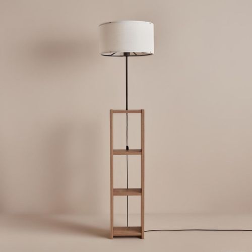 AYD-3468 White Wooden Floor Lamp slika 1