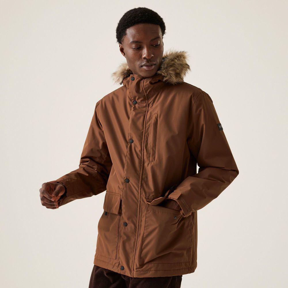 Regatta Muška jakna Salinger IV Waterproof Dark Brown slika 3