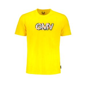 GIAN MARCO VENTURI YELLOW MEN'S SHORT SLEEVED T-SHIRT