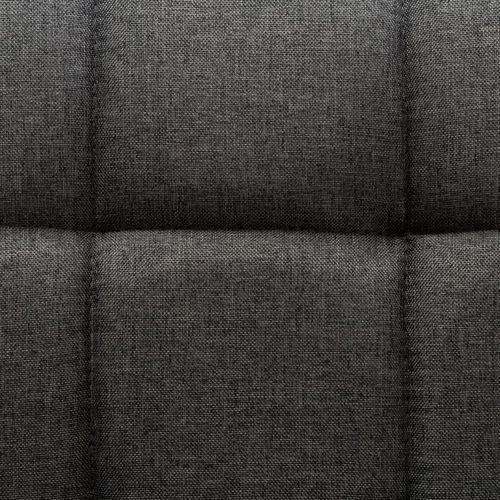 Okretne blagovaonske stolice od tkanine 4 kom tamnosive slika 3
