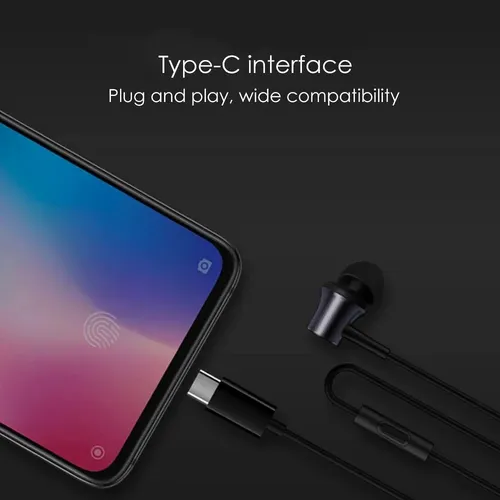 Originalne Xiaomi HSEJ04WM USB-C stereo slušalice crne slika 3