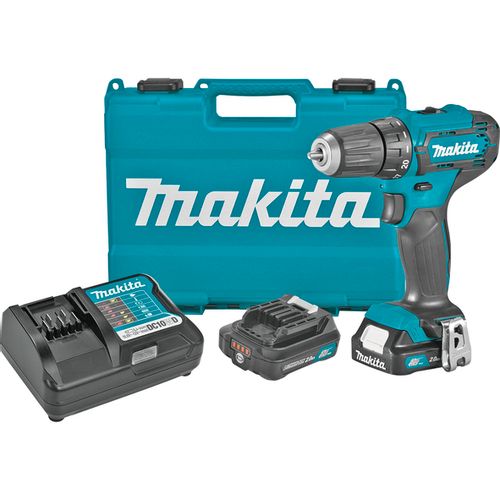 Makita DF333DWAE akumulatorska bušilica/odvijač (12V,2.0Ah,Li-ion) 2 baterije, kofer, punjač slika 1