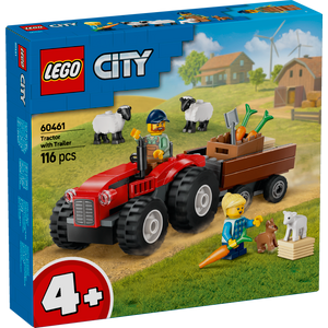 LEGO® CITY 60461 Crveni traktor s prikolicom i ovce