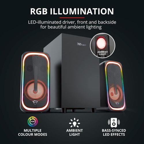 Trust GXT 635 Rumax zvučnici, RGB Bluetooth 2.1 slika 4