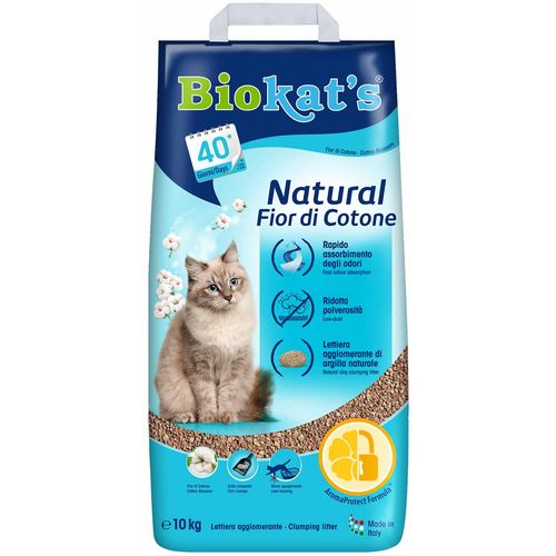 Gimborn Biokat's pijesak za mačke Natural Cotton Blossom, 10 kg slika 1