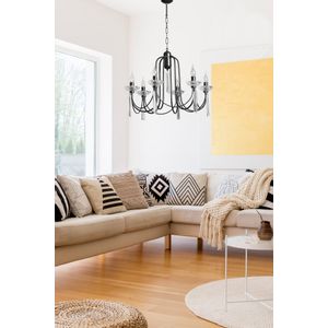 Kontes 8751-1 Black Chandelier