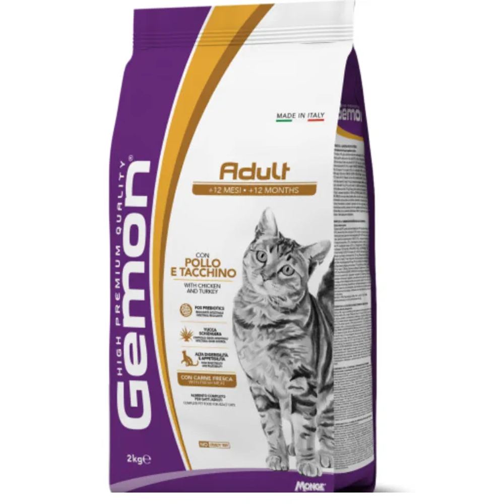 Gemon Adult hrana za mačke, piletina i puretina, 7 kg slika 1