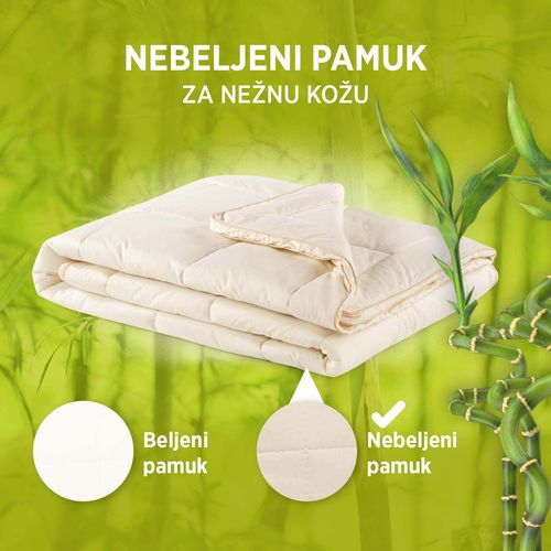 Celogodišnji pokrivač Bamboo sa bambusovim vlaknima white 250x200 cm slika 5