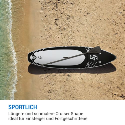 Capital Sports Lanikai Cruiser 9.8 daska za veslanje na napuhavanje, Crna slika 10