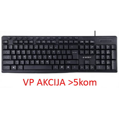 KB-UM-107 ** Gembird Multimedijalna tastatura US layout black USB (436) A slika 4