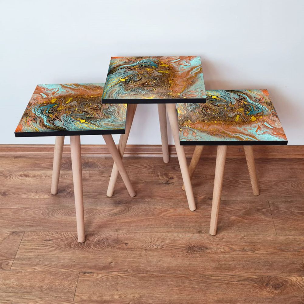 Nesting Table 3Shp280 - Višenamjenski Set Stolova (3 Komada) slika 1