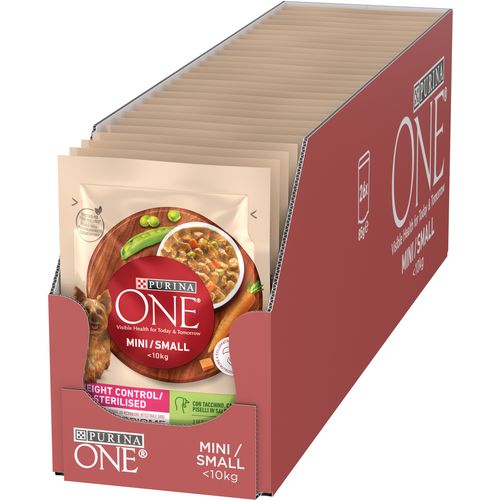 Purina ONE® Weight Control s okusom puretine, mrkve i graška, 26x100g slika 2