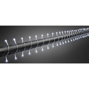 Konstsmide 3691-203 mini svjetlosni lanac  vani Energetska učinkovitost 2021: G (A - G) strujni pogon Broj žarulja 80 LED hladno bijela Osvjetljena duljina: 6.32 m