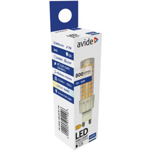 Avide LED SMD G9 sijalica 1080lm 6K 7W slika 3