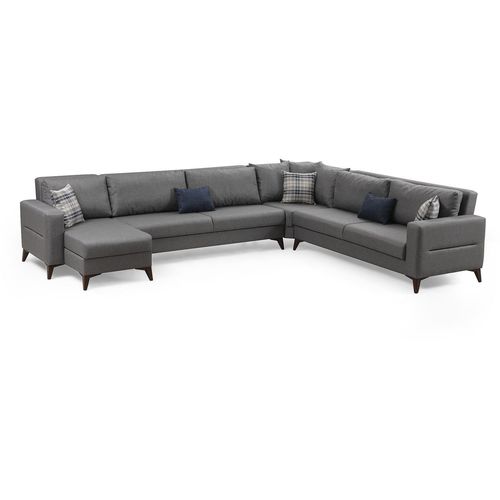 Kristal Rest 3+Corner+3 - Dark Grey Dark Grey Corner Sofa-Bed slika 2