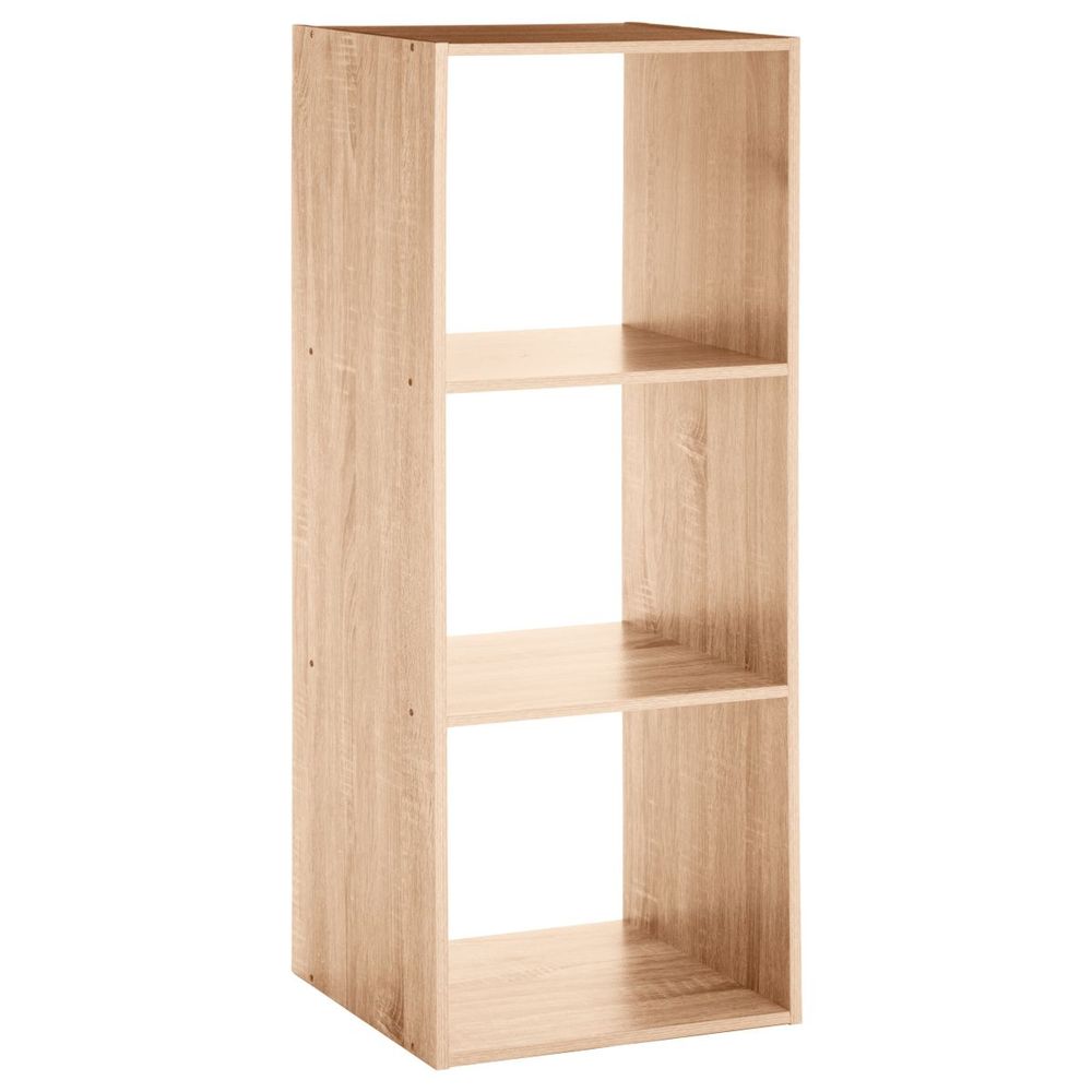 Five polica 3 otvora 34.5x32x100.5cm furnir natur slika 1