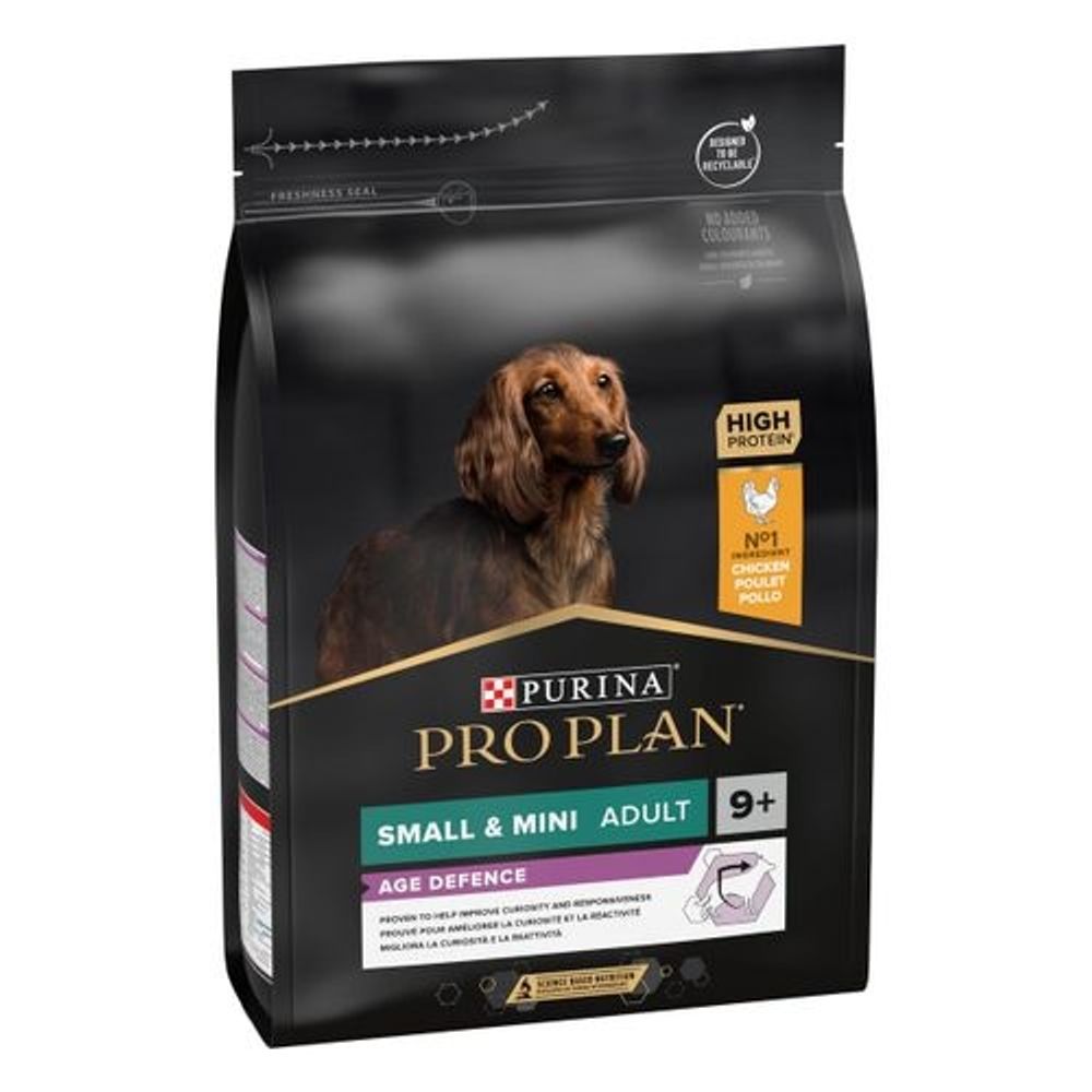 PRO PLAN Hrana za pse, Age defence, bogato piletinom, Small&Mini Adult 9+ 3kg-KRATAK ROK  slika 1