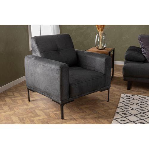 Atelier Del Sofa Fotelja wing MUSTANG antracit, Mustang - Anthracite slika 2