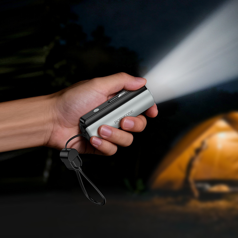 Power Bank 5000mAh Borofone Star sa Type C kabelom i svjetiljkom slika 2