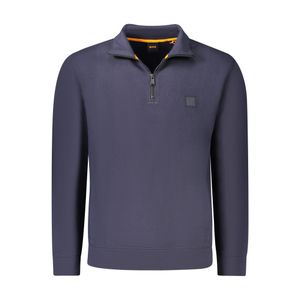 HUGO BOSS MEN'S ZIP-UP SWEATSHIRT BLUE