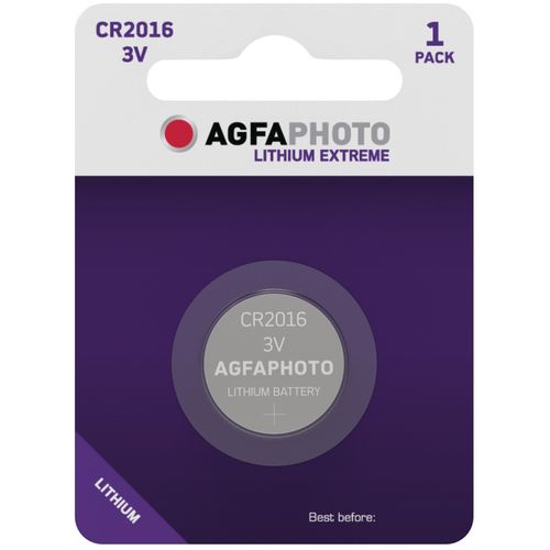 Agfa baterija dugmasta litijum CR2016 slika 1