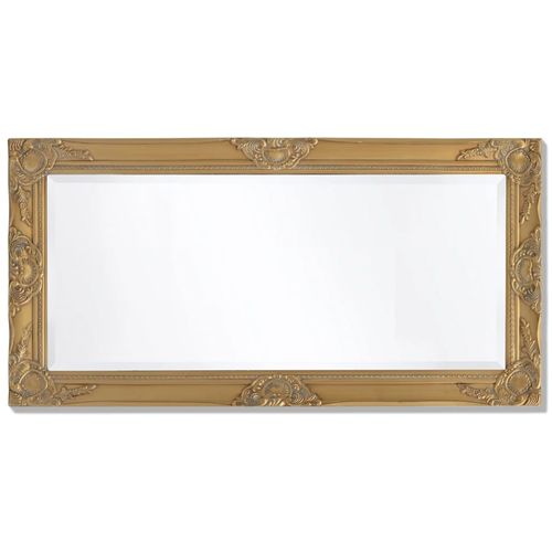 Zidno Ogledalo Barokni stil 100x50 cm Zlatna boja slika 55