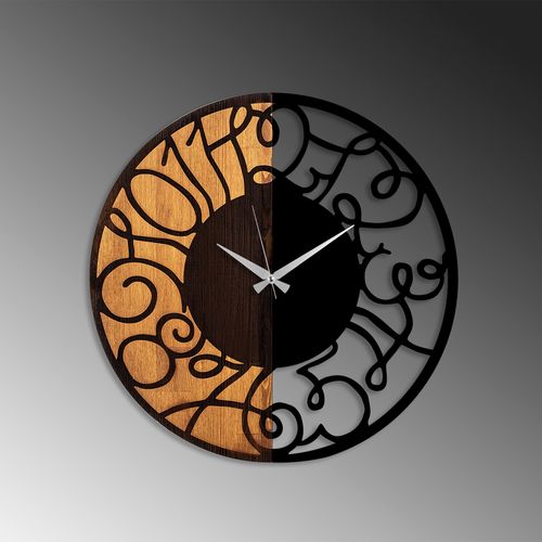 Wallity Ukrasni drveni zidni sat, Wooden Clock - 55 slika 4