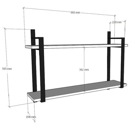 Abat - White White Wall Shelf slika 4