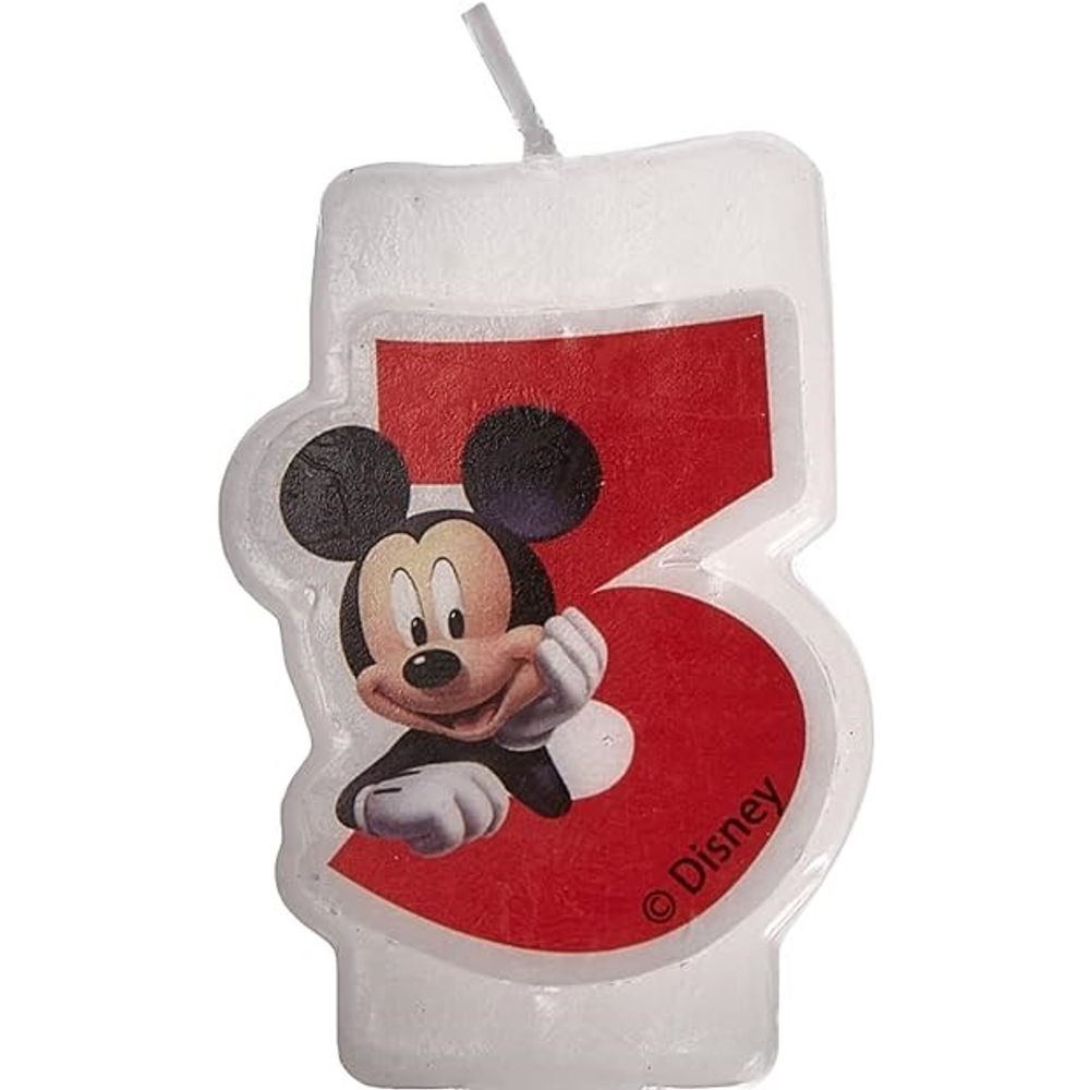 83151 Svjećica za tortu 3 Disney Mickey Mouse 8cm slika 1