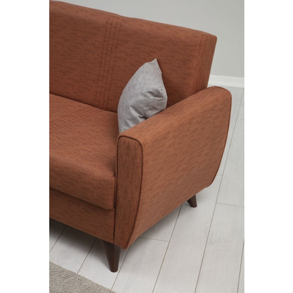 Zaden - Crveni Sofa na Razvlačenje za 3 Osobe slika 3