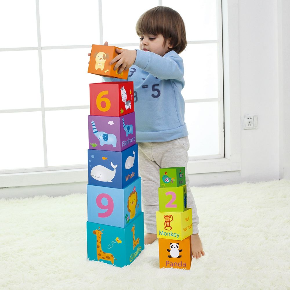 Classic World magic box blocks puzzle tower edukativna igračka slika 7