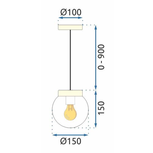 Stropni luster APP1151-1CP slika 8