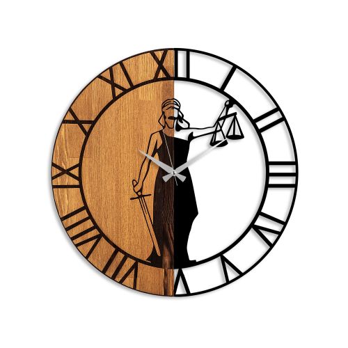 Wallity Ukrasni drveni zidni sat, Wooden Clock - 78 slika 5