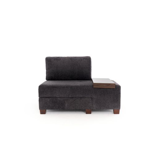 Perenna Chenille Right - Anthracite Anthracite 1-Seat Sofa-Bed slika 4