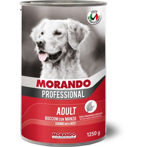 Morando Dog Prof Adult Komadići Govedina 1250g konzerva slika 1