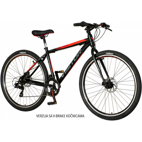 Visitor - NIT292 29"/18" VISITOR NITRO V BRAKE CRNO SIVO CRVENI - mountain bike slika 1