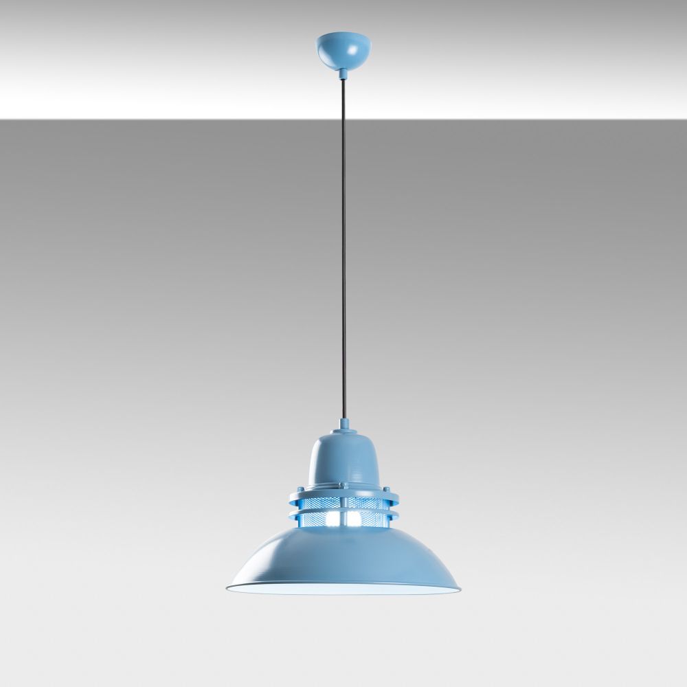 Luster Tibet - Svijetloplavi Luster sa Metalnim Tijelom slika 5