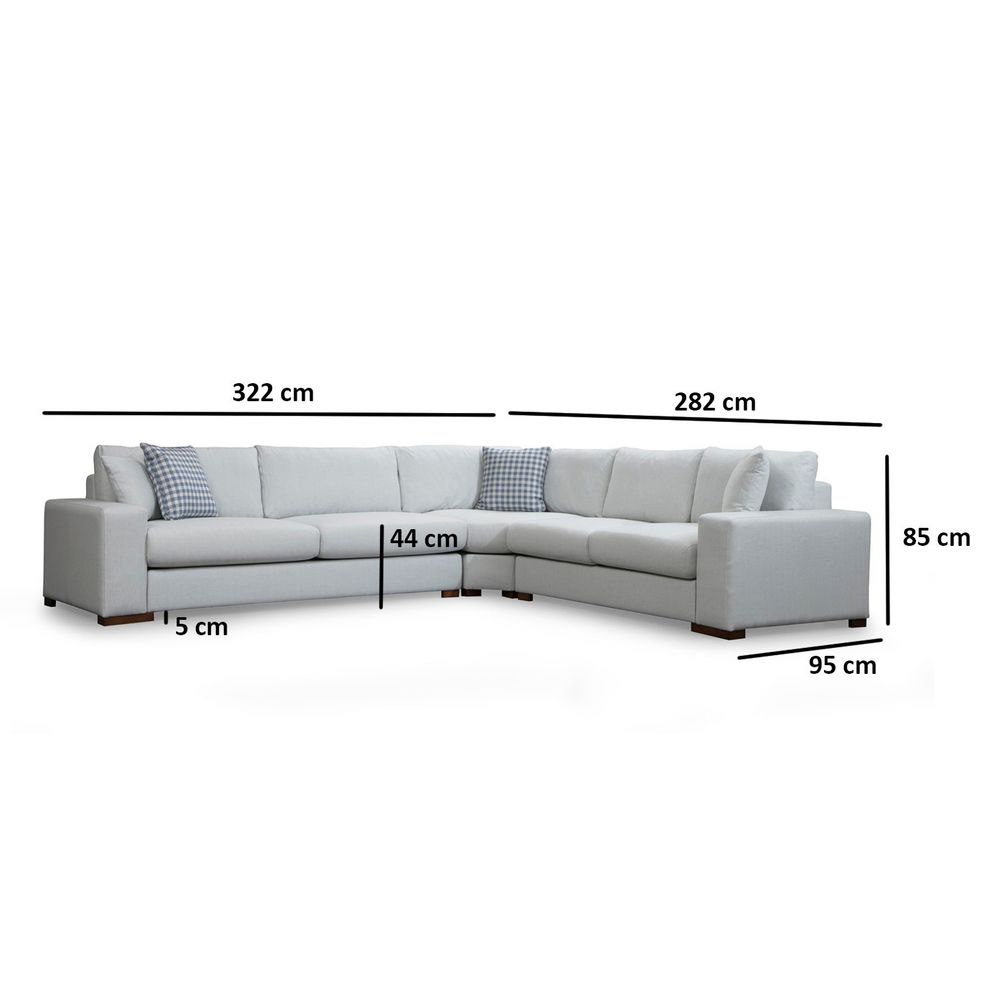 Bijela Ugaona Sofa Loop 22 slika 5
