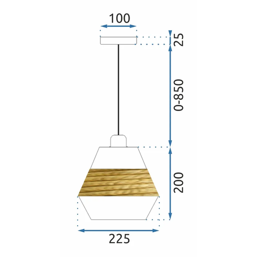 TOOLIGHT Viseća svjetiljka APP989-1CP slika 2