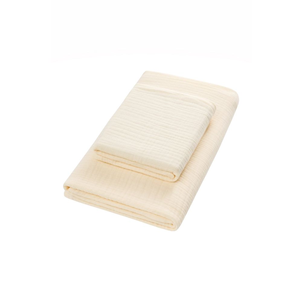 Set Peškira Muslin - Ecru Boja (2 Komada) slika 3