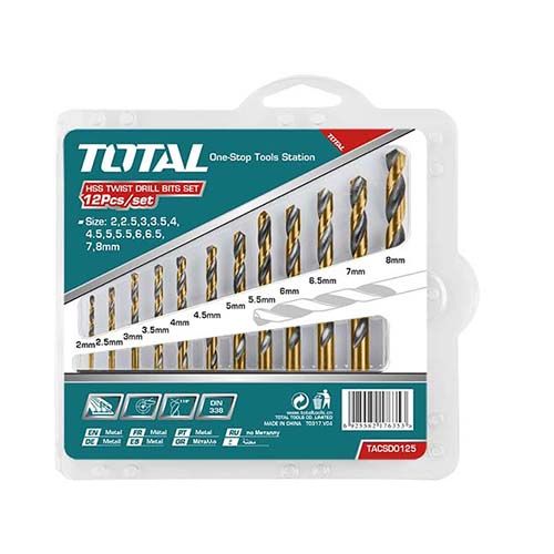 TOTAL Set burgija za metal 2-8mm 12/1 TACSD0125 slika 1